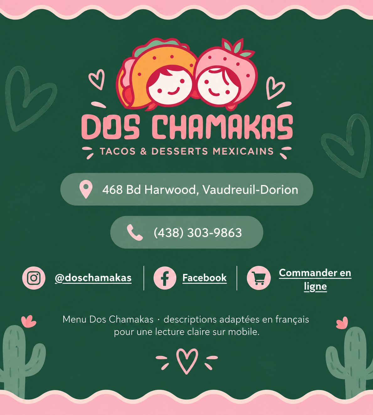 Dos Chamakas — coordonnées et réseaux sociaux